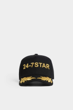 24-7 Star Baseball Cap Black