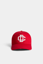 DC Rubber Print Logo Baseball Cap Red