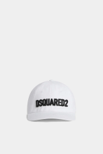 Dsquared2 Black Logo Baseball White Cap