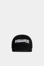 Dsquared2 White Logo Baseball Black Cap