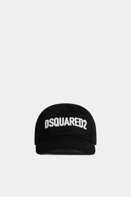 Dsquared2 White Logo Baseball Black Cap