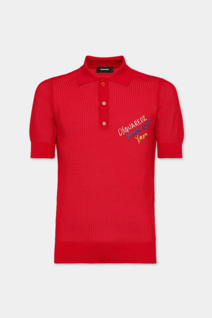 Knit Polo Dsquared2 t shirts
