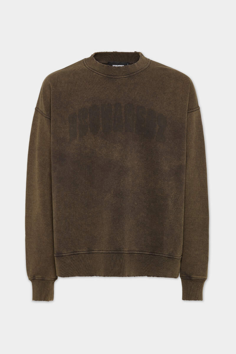 Loose-Fit-Raw-Edge-Crewneck-3.webp Loose Fit Raw Edge Crewneck Brown