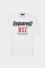 Loose Fit B.S.T White Dsq2 T Shirt