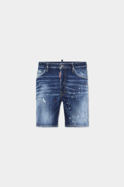 Medium Easy Red Spots Wash Marine Shorts