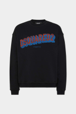 Relax Fit Tactile Logo Crewneck Sweatshirt