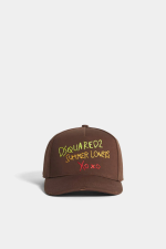 Summer Lovers Embroidered Baseball Cap Brown