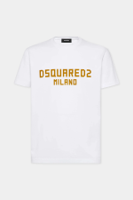 White Cool Fit Milano Dsquared2 T Shirt Men
