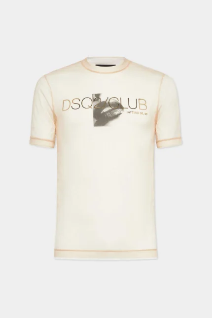 DSQ2 Double Club T-shirt White-Nude