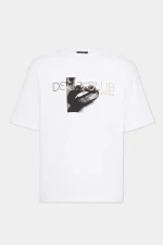 DSQ2 Loose Fit Club T-shirt White