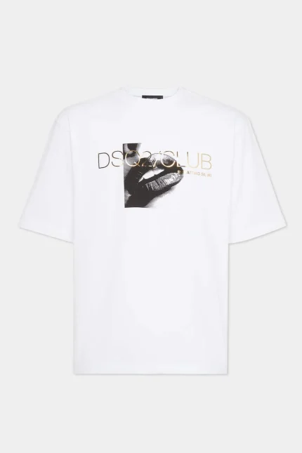 DSQ2 Loose Fit Club T-shirt White